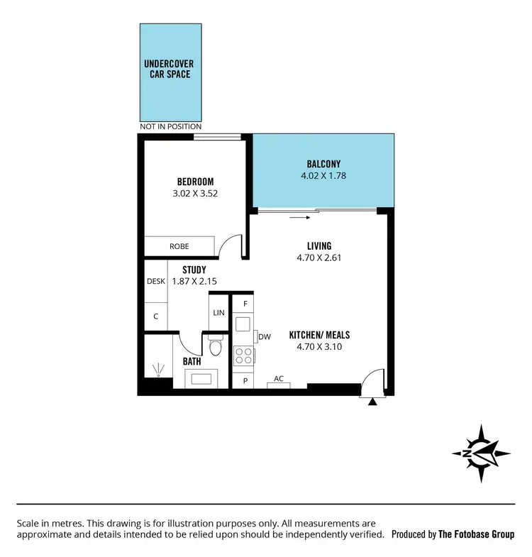Floorplan of Homely apartment listing, 713/156 Wright Street, Adelaide SA 5000