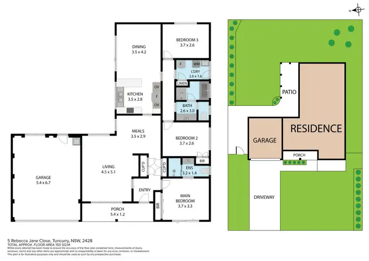 Floorplan of Homely house listing, 5 Rebecca Jane Close, Tuncurry NSW 2428