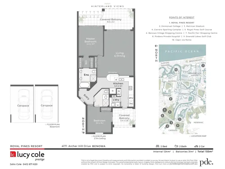 Floorplan of Homely apartment listing, 4171 Archer Hill Drive, Benowa QLD 4217