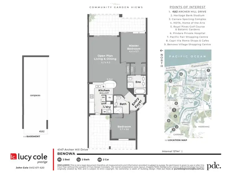 Floorplan of Homely apartment listing, 4162 Archer Hill Drive, Benowa QLD 4217