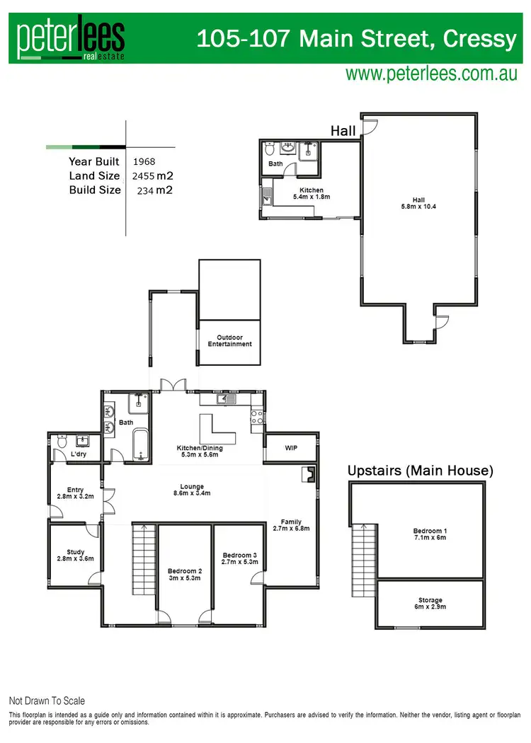 Floorplan of Homely house listing, 105-107 Main Street, Cressy TAS 7302