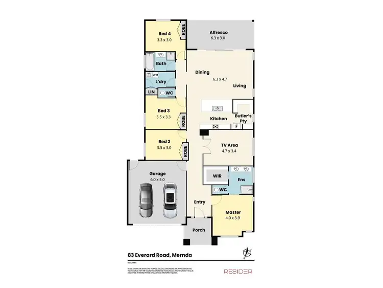 Floorplan of Homely house listing, 83 Everard Road, Mernda VIC 3754