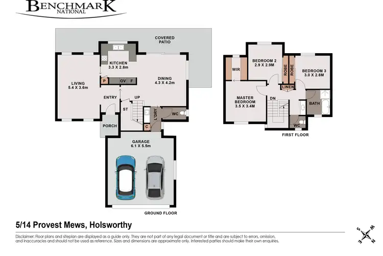 Floorplan of Homely townhouse listing, 5/14 Provost Mews, Holsworthy NSW 2173