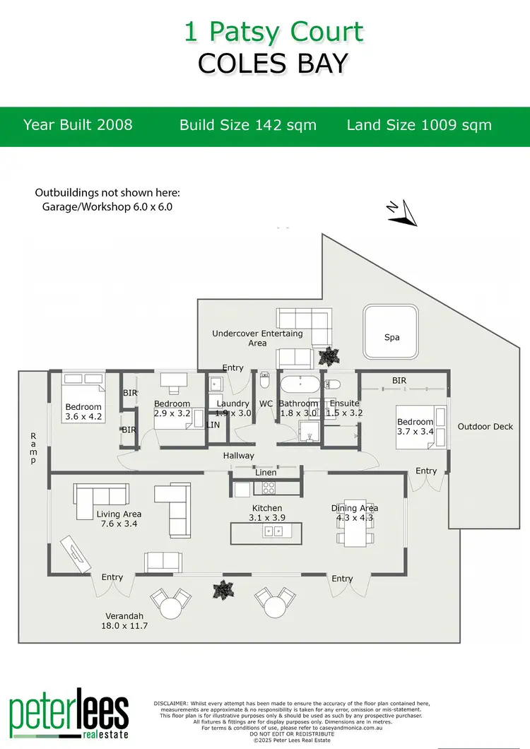 Floorplan of Homely house listing, 1 Patsy Court, Coles Bay TAS 7215