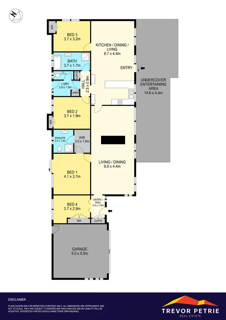 Floorplan of Homely house listing, 10 Hakea Court, Mount Helen VIC 3350