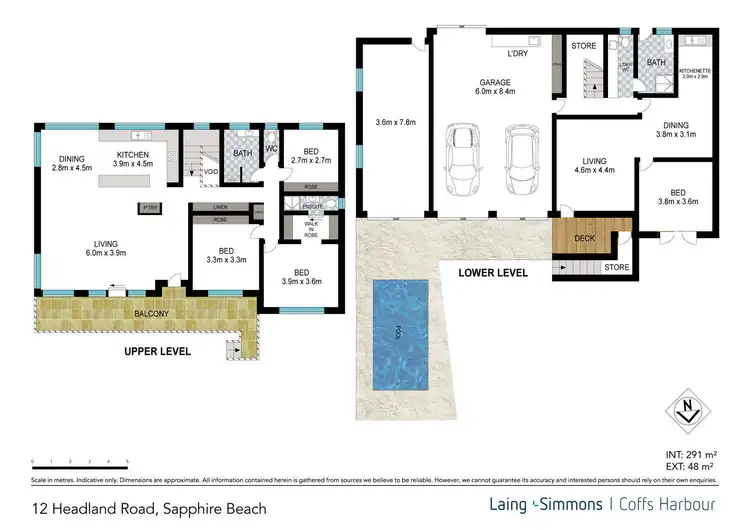 Floorplan of Homely house listing, 12 Headland Road, Sapphire Beach NSW 2450