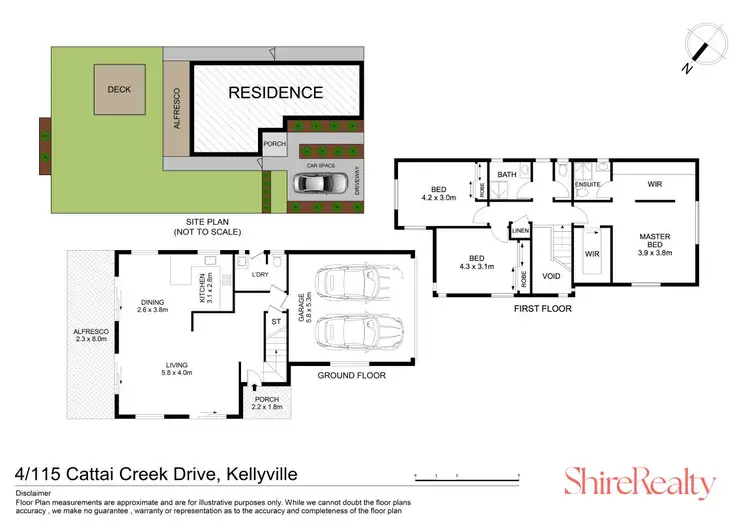 Floorplan of Homely townhouse listing, 4/115 Cattai Creek Drive, Kellyville NSW 2155