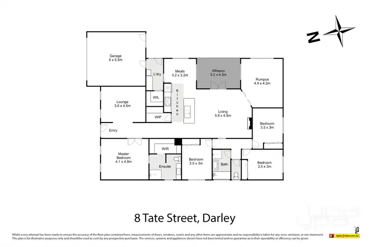 Floorplan of Homely house listing, 8 Tate Street, Darley VIC 3340