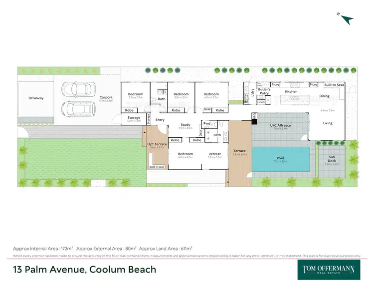 Floorplan of Homely house listing, 13 Palm Avenue, Coolum Beach QLD 4573