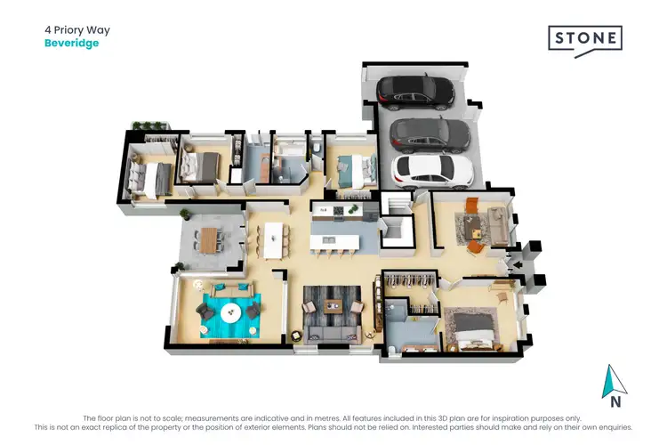 Floorplan of Homely house listing, 4 Priory Way, Beveridge VIC 3753
