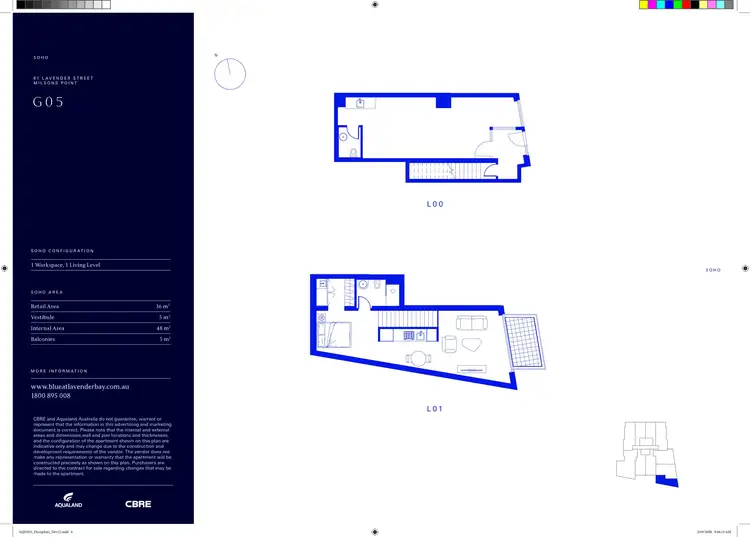 Floorplan of Homely apartment listing, G05/61 Lavender Street, Milsons Point NSW 2061