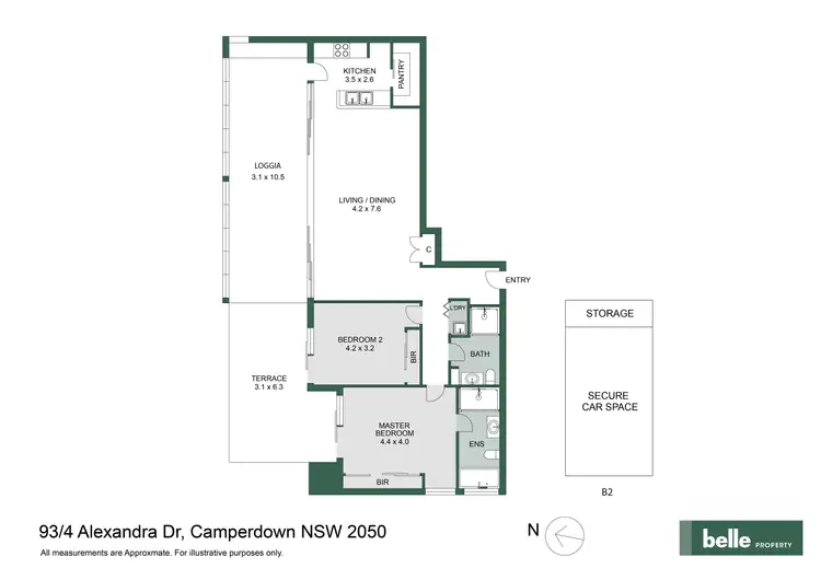 Floorplan of Homely apartment listing, 93/4 Alexandra Drive, Camperdown NSW 2050