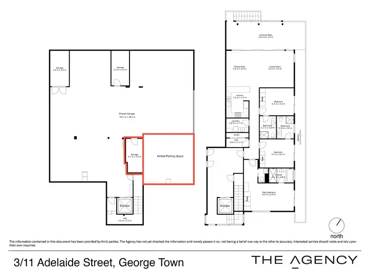 Floorplan of Homely apartment listing, 3/11 Adelaide Street, George Town TAS 7253