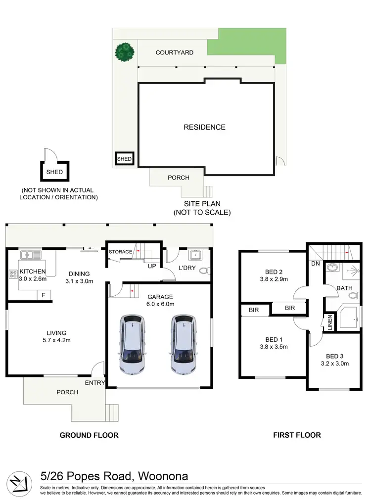 Floorplan of Homely townhouse listing, 5/26 Popes Road, Woonona NSW 2517