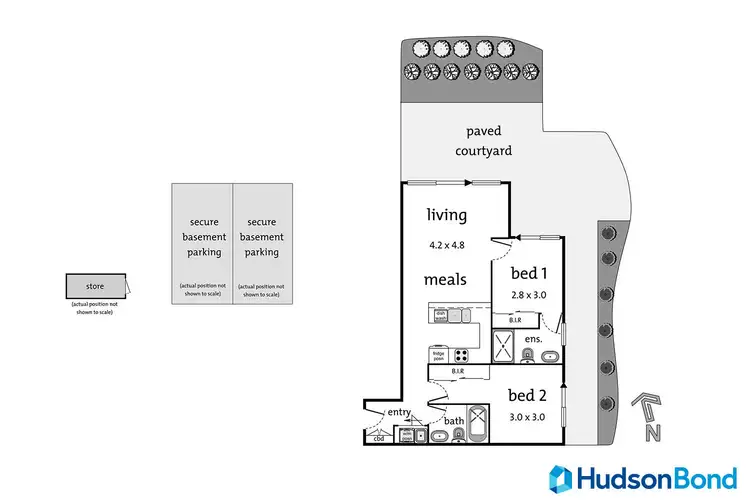 Floorplan of Homely apartment listing, 11/1 Pettys Lane, Doncaster VIC 3108