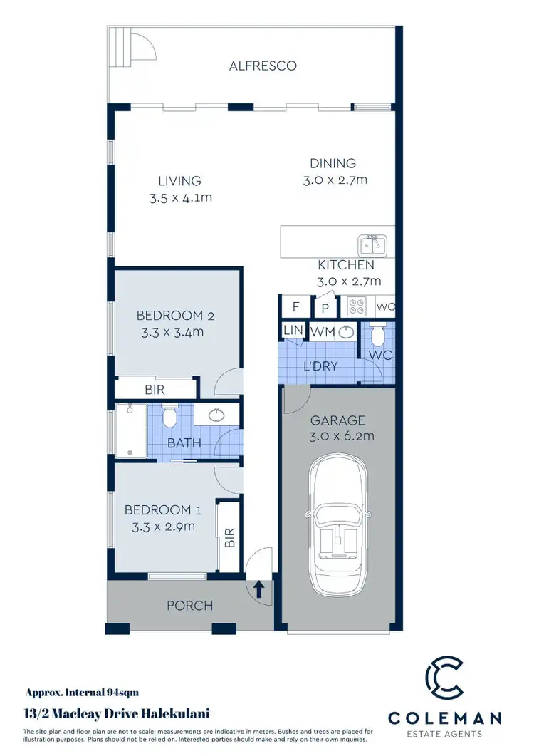 Floorplan of Homely house listing, 13/2 Macleay Drive, Halekulani NSW 2262