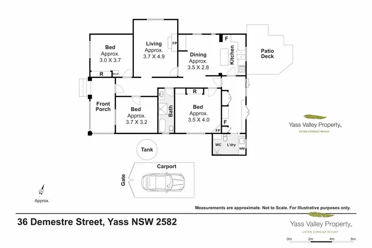 Floorplan of Homely house listing, 36 Demestre Street, Yass NSW 2582