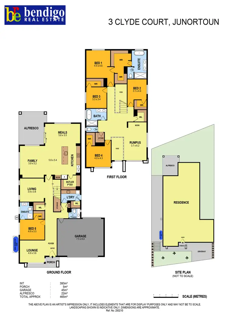 Floorplan of Homely house listing, 3 Clyde Court, Junortoun VIC 3551
