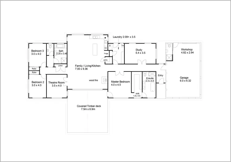 Floorplan of Homely rural property listing, 14 Bells Place, Tarraganda NSW 2550