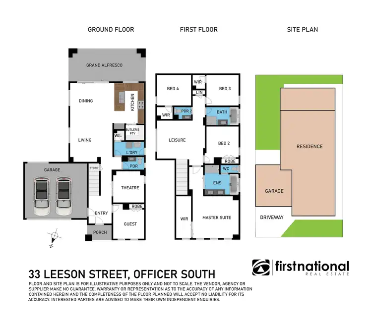 Floorplan of Homely house listing, 33 Leeson Street, Officer South VIC 3809