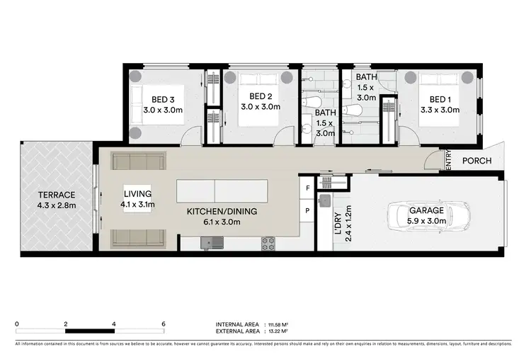 Floorplan of Homely townhouse listing, 45/30 Cavanagh Lane, West Nowra NSW 2541