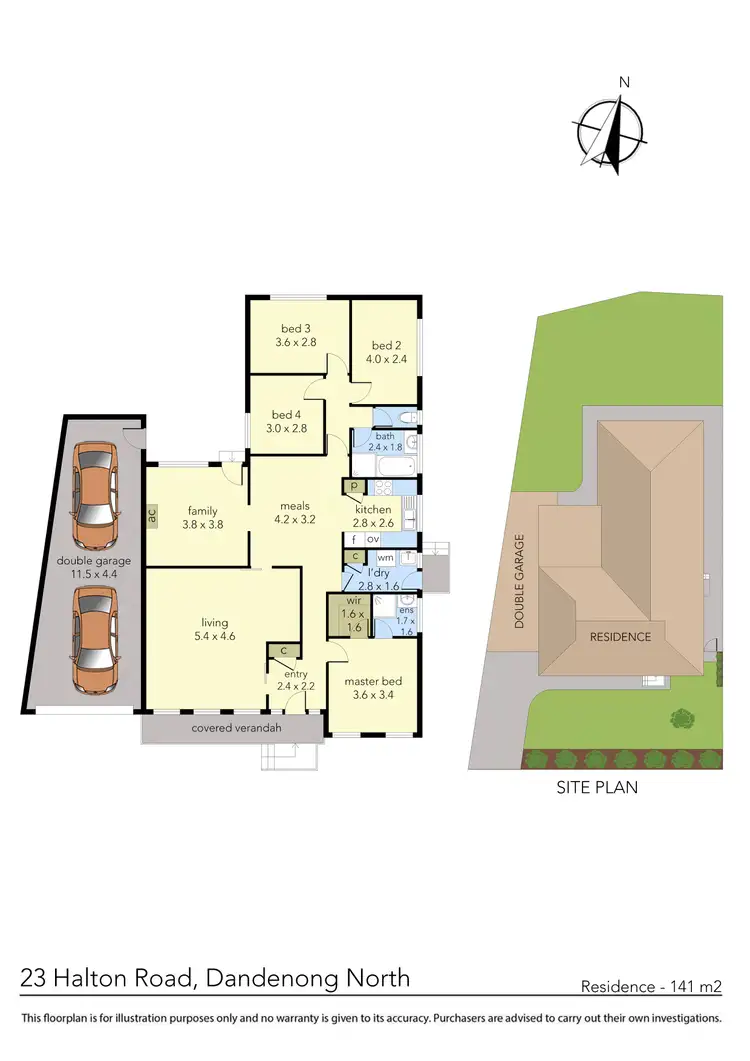 Floorplan of Homely house listing, 23 Halton Road, Dandenong North VIC 3175
