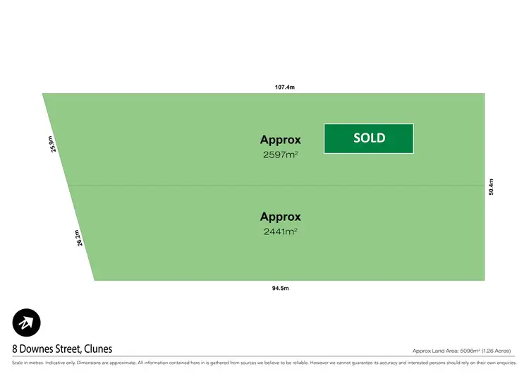 Floorplan of Homely land listing, 10 Downes Street, Clunes VIC 3370