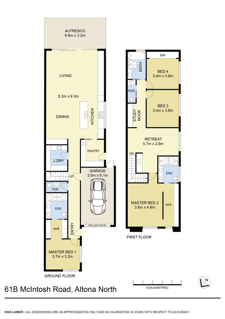 Floorplan of Homely townhouse listing, 61B McIntosh Road, Altona North VIC 3025