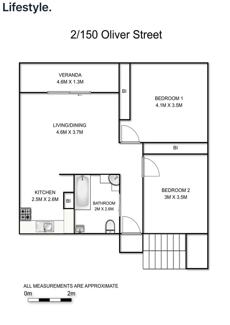 Floorplan of Homely house listing, 2/150 Oliver Street, Grafton NSW 2460