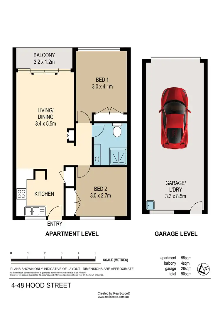 Floorplan of Homely unit listing, 4/48 Hood Street, Sherwood QLD 4075