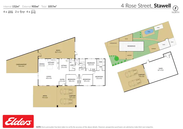 Floorplan of Homely house listing, 4 Rose Street, Stawell VIC 3380