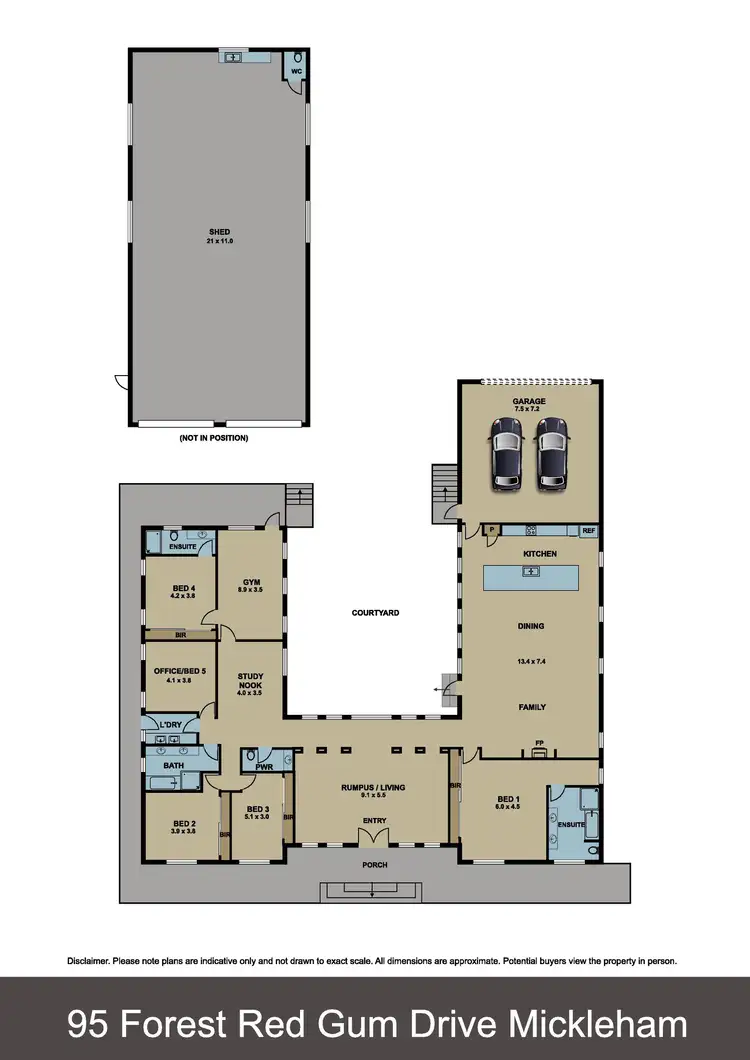 Floorplan of Homely house listing, 95 Forest Red Gum Drive, Mickleham VIC 3064