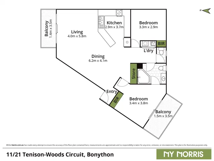 Floorplan of Homely unit listing, 11/21 Tenison Woods Circuit, Bonython ACT 2905