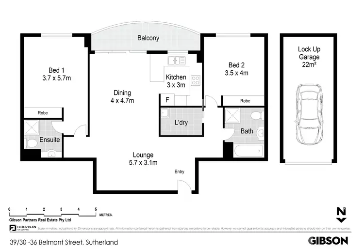 Floorplan of Homely unit listing, 39/30-36 Belmont Street, Sutherland NSW 2232