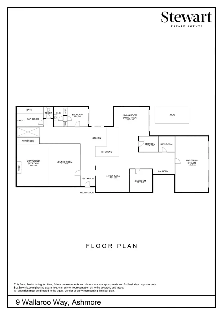 Floorplan of Homely house listing, 9 Wallaroo Way, Ashmore QLD 4214