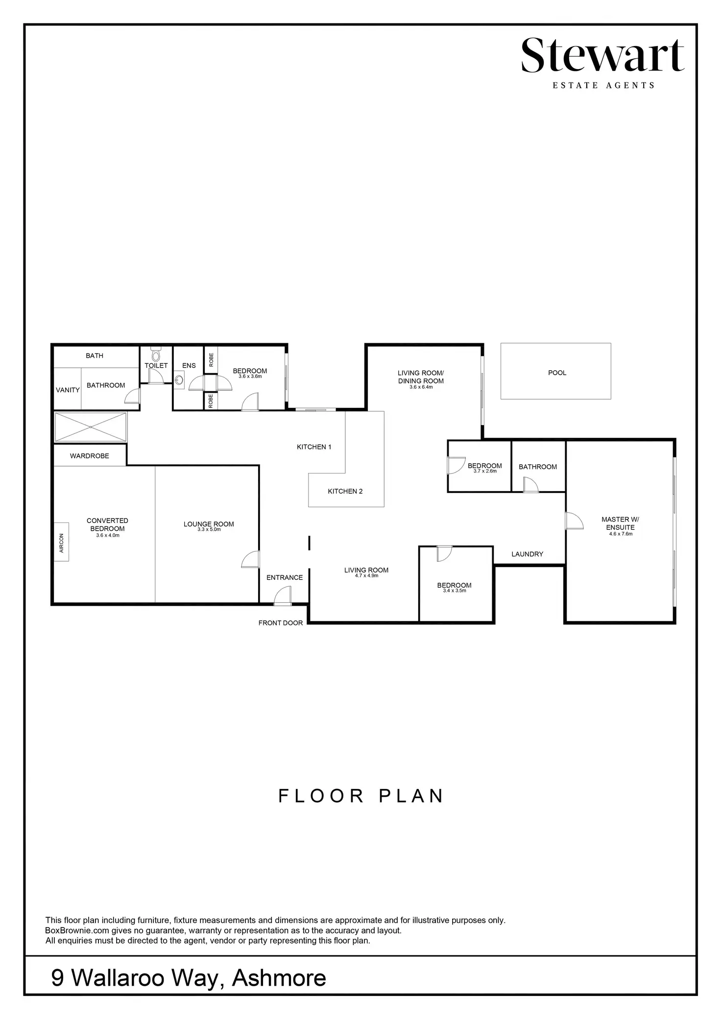 Floorplan of Homely house listing, 9 Wallaroo Way, Ashmore QLD 4214