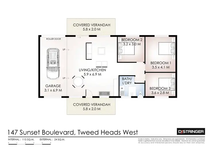 Floorplan of Homely house listing, 147 Sunset Boulevard, Tweed Heads West NSW 2485