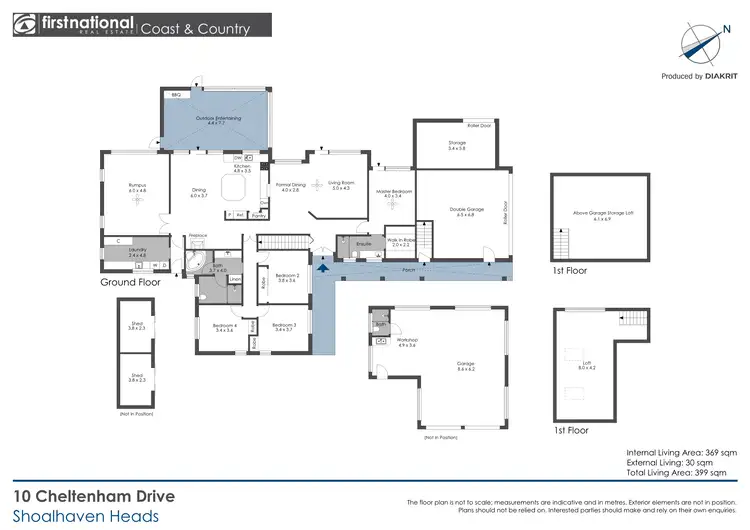 Floorplan of Homely house listing, 10 Cheltenham Drive, Shoalhaven Heads NSW 2535