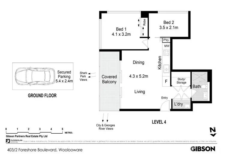 Floorplan of Homely apartment listing, 403/2 Foreshore Boulevard, Woolooware NSW 2230