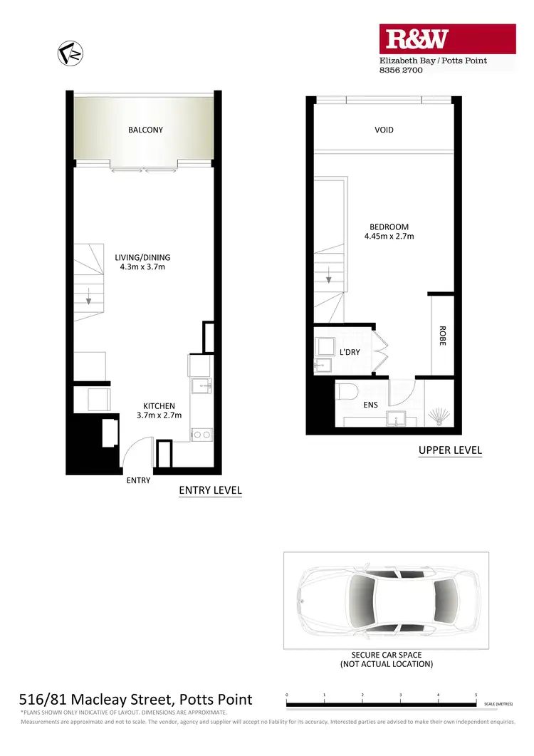 Floorplan of Homely apartment listing, 516/81 Macleay Street, Potts Point NSW 2011