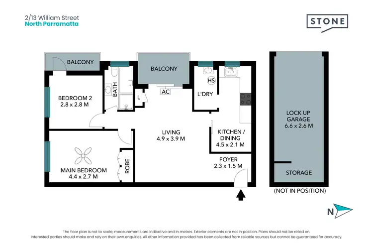 Floorplan of Homely apartment listing, 2/13 William Street, North Parramatta NSW 2151