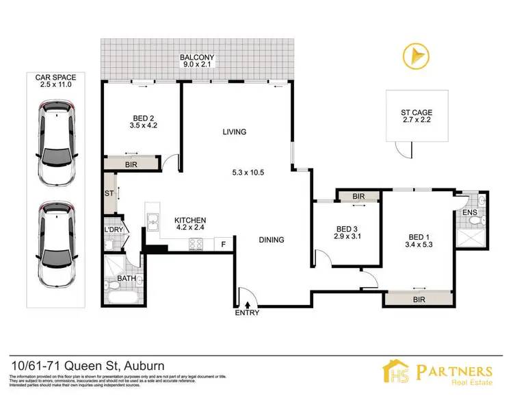 Floorplan of Homely apartment listing, 10/61-71 Queen Street, Auburn NSW 2144