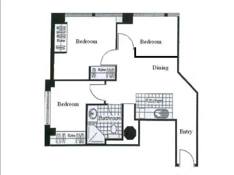 Floorplan of Homely apartment listing, 1114/339 Swanston Street, Melbourne VIC 3000