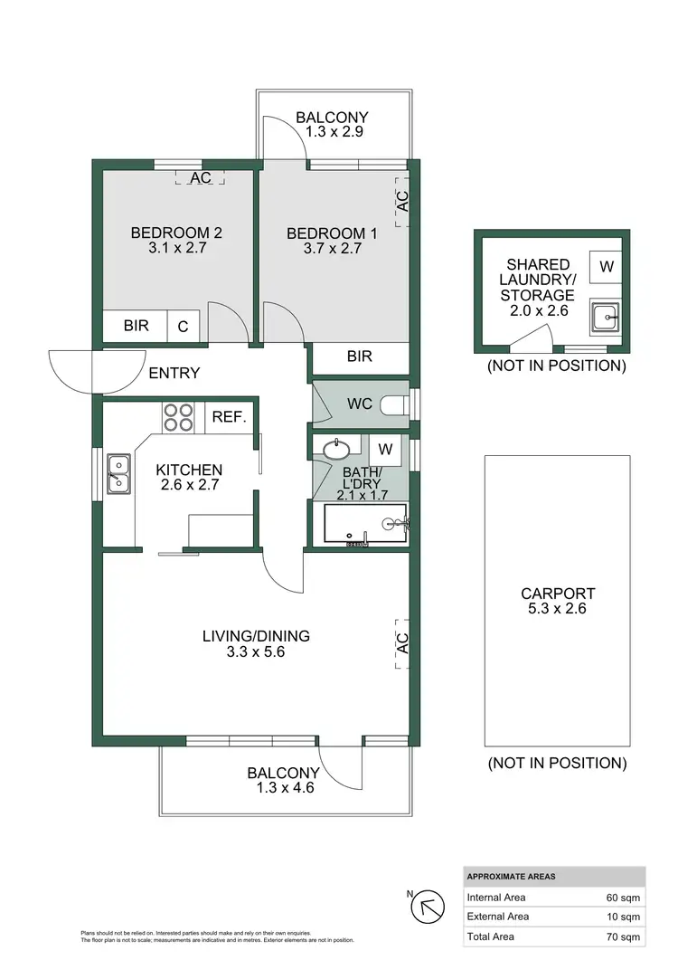 Floorplan of Homely unit listing, 12/4 Shepherds Hill Road, Bedford Park SA 5042