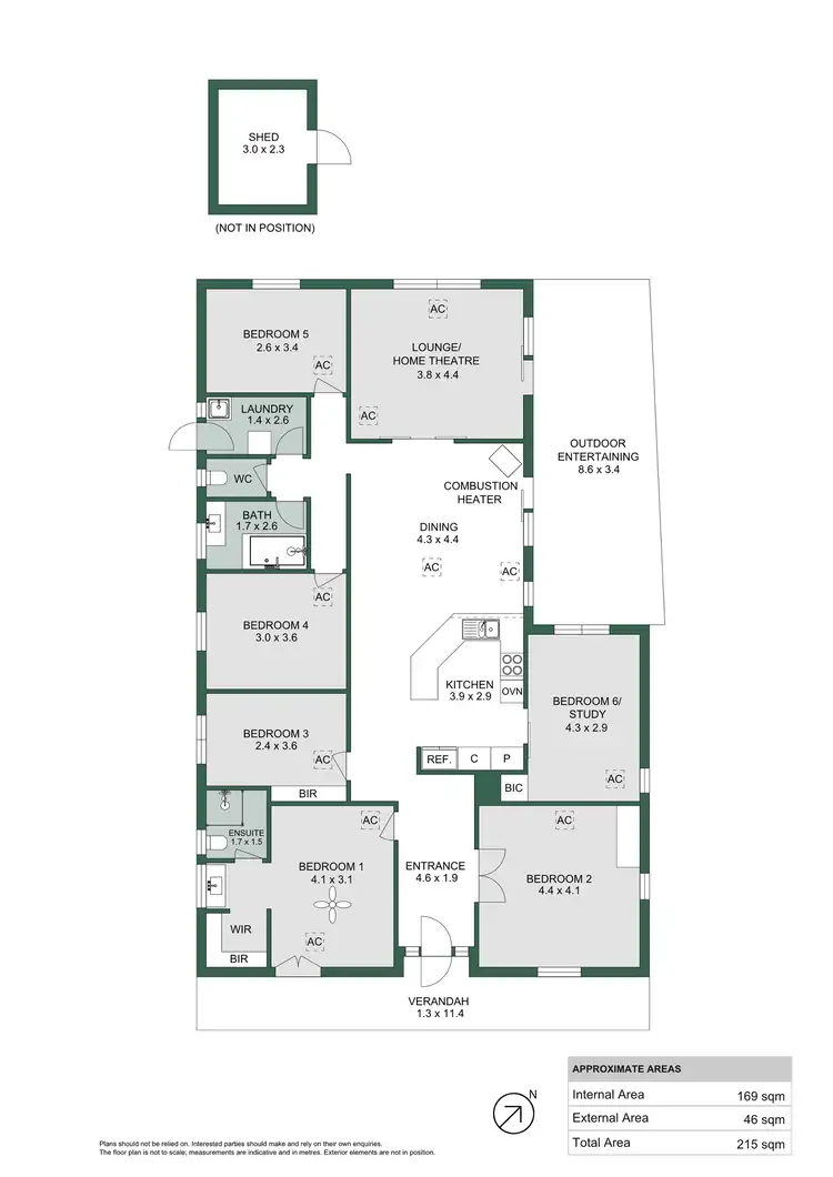 Floorplan of Homely house listing, 1 Leak Avenue, Glenelg North SA 5045