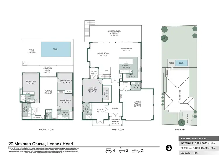 Floorplan of Homely house listing, 20 Mosman Chase, Lennox Head NSW 2478