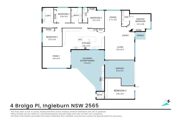 Floorplan of Homely house listing, 4 Brolga Place, Ingleburn NSW 2565