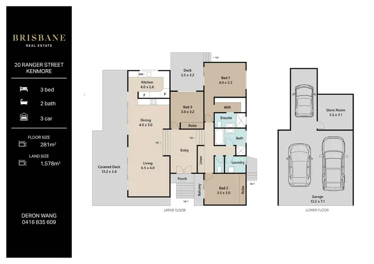 Floorplan of Homely house listing, 20 Ranger Street, Kenmore QLD 4069