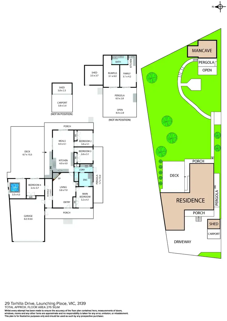 Floorplan of Homely house listing, 29 Tarhilla Drive, Launching Place VIC 3139