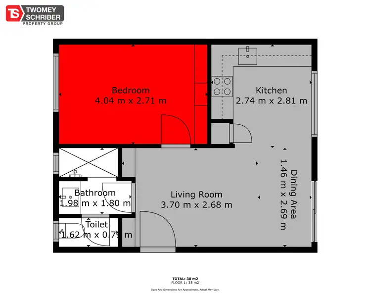 Floorplan of Homely unit listing, 5/379-385 Mayers Street, Edge Hill QLD 4870